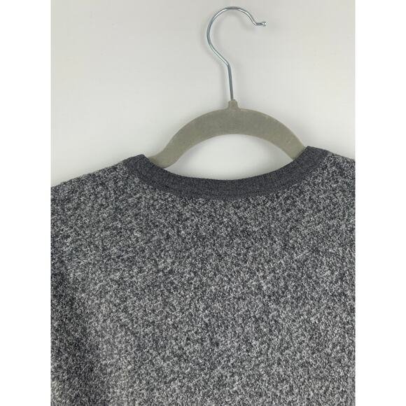 Rails Heston Reversible Melange Sweater Mens Medium Heather Black New Pullover - Picture 9 of 9